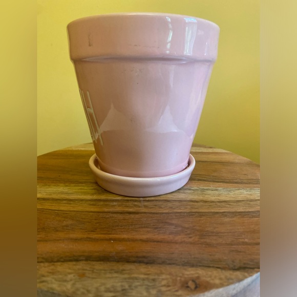 Rae Dunn “Blush” pink flower pot never used for planting just for looks. - Picture 3 of 9